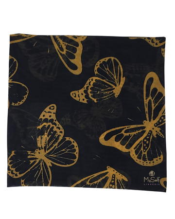 Tie Ur Knot Butterfly Print Square myselflingerie.com